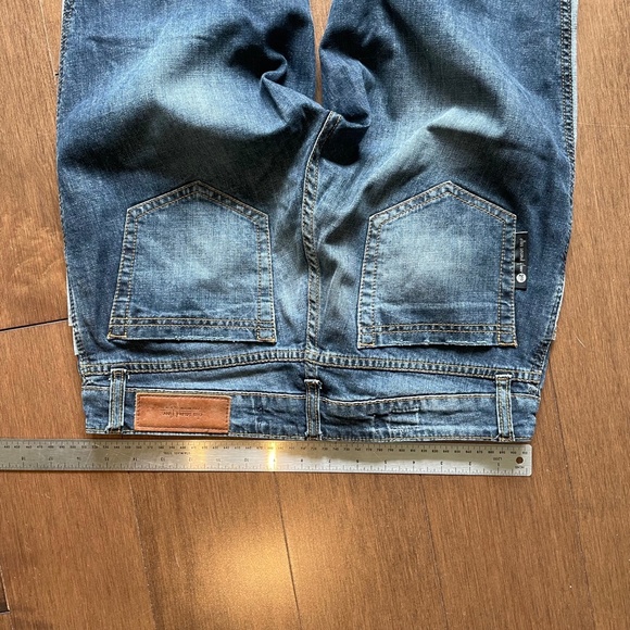 Ellus two tone straight leg mid rise jeans - Picture 3 of 8